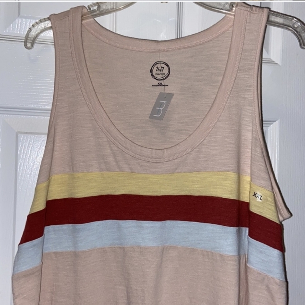 Striped Sleeveless Top. MAURICES XXL NWT
